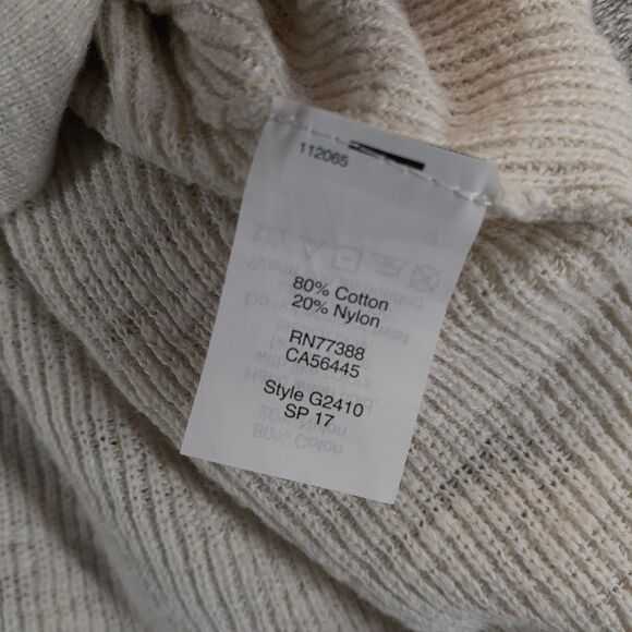 Madewell Womens Size L Cream V-Neck Button up Long Sleeve Oversized Cardigan - Picture 3 of 10